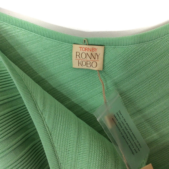 Torn by Ronny Kobo Mint Green One-Shoulder dress - Picture 5 of 7